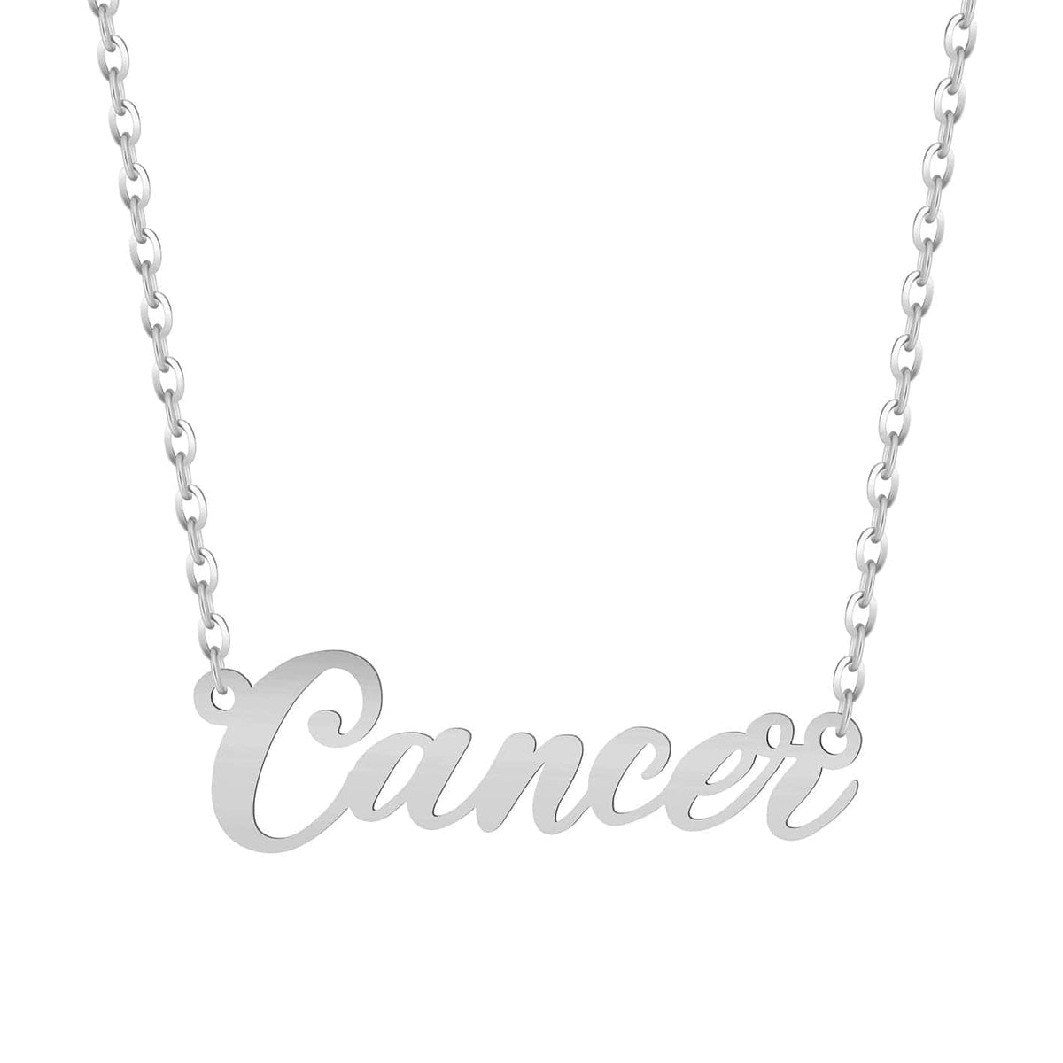 Bohomoon Stainless Steel Italic Zodiac Necklace