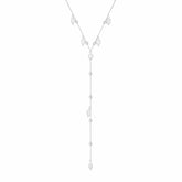 Bohomoon Stainless Steel Ivie Pearl Lariat Necklace