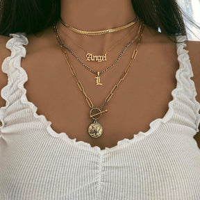 Bohomoon Stainless Steel Ivy Initial Choker