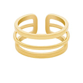 BohoMoon Stainless Steel Izzy Ring Gold / US 6 / UK L / EUR 51 (small)