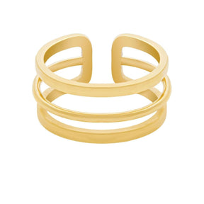 BohoMoon Stainless Steel Izzy Ring Gold / US 6 / UK L / EUR 51 (small)