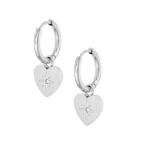 Bohomoon Stainless Steel J'adore Hoop Earrings