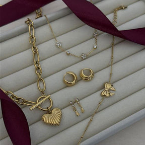 Bohomoon Stainless Steel Jacy Hoop Earrings