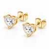 Bohomoon Stainless Steel Jamie Heart Stud Earrings
