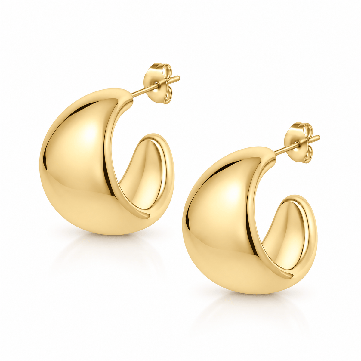Bohomoon Stainless Steel Java Hoop Earrings