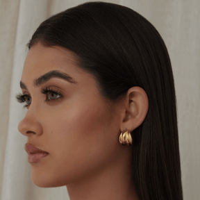 Bohomoon Stainless Steel Eliah Hoop Earrings