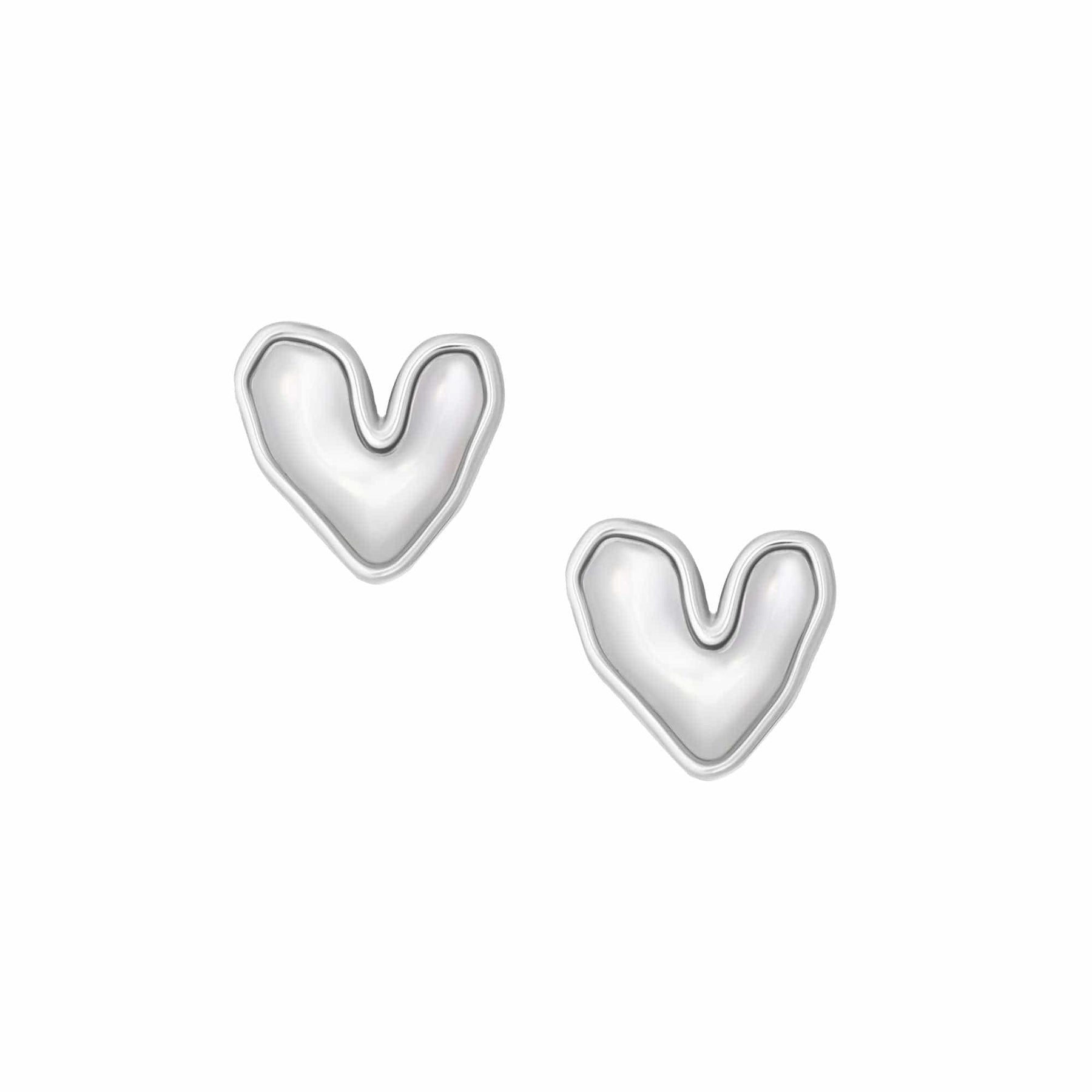 Bohomoon Stainless Steel Je T'aime Stud Earrings