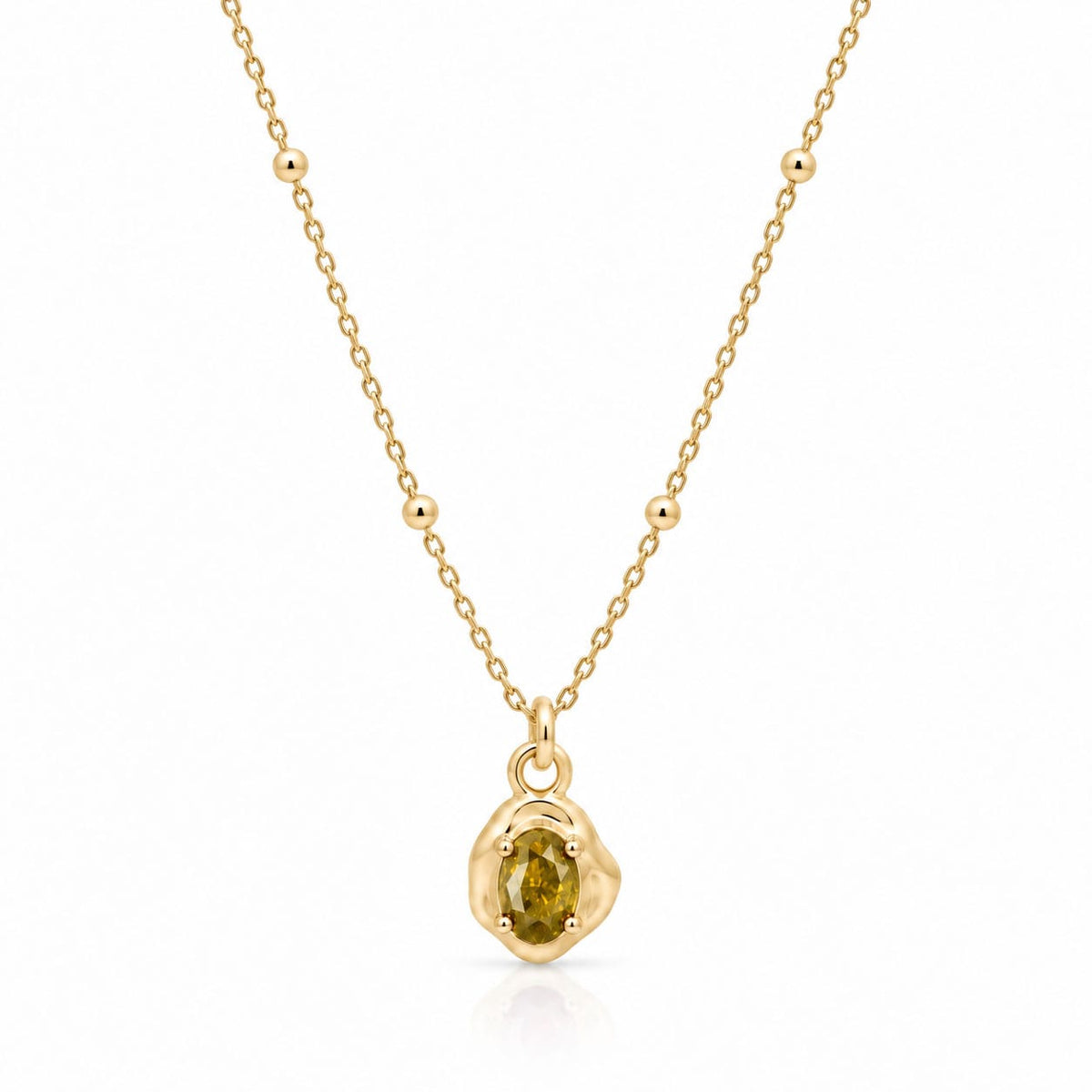 Bohomoon Stainless Steel Kaya Birthstone Necklace