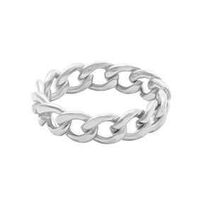 BohoMoon Stainless Steel Kenya Chain Ring Silver / US 6 / UK L / EUR 51 (small)