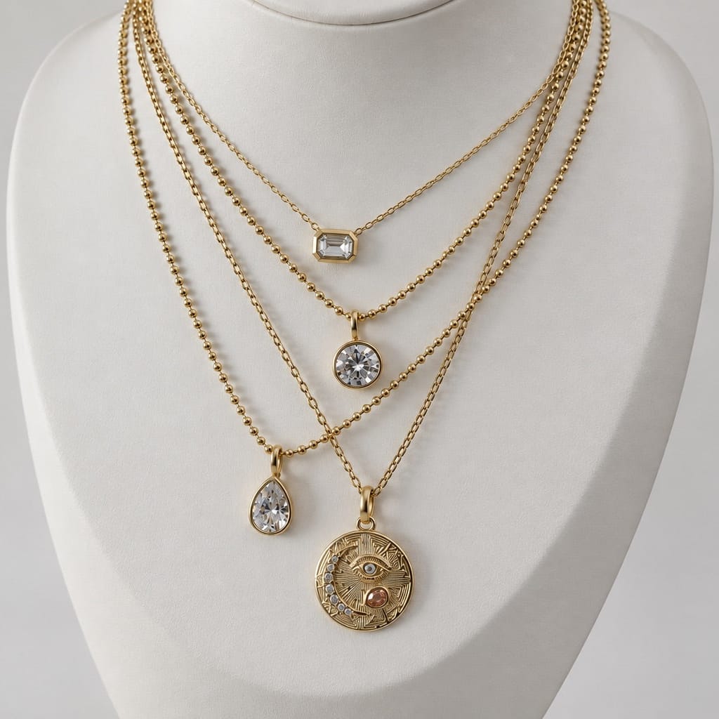 Bohomoon Stainless Steel Kenzie Pear Necklace