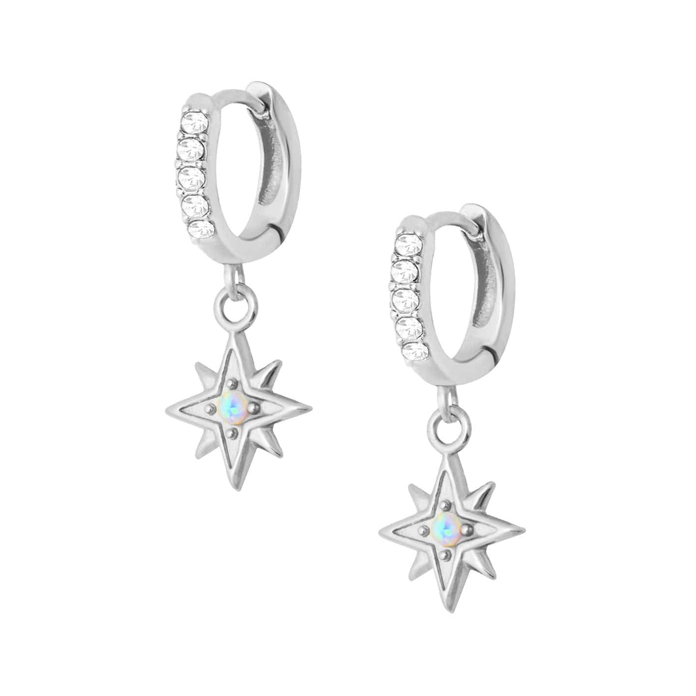 Bohomoon Stainless Steel Kerry Opal Hoop Earrings