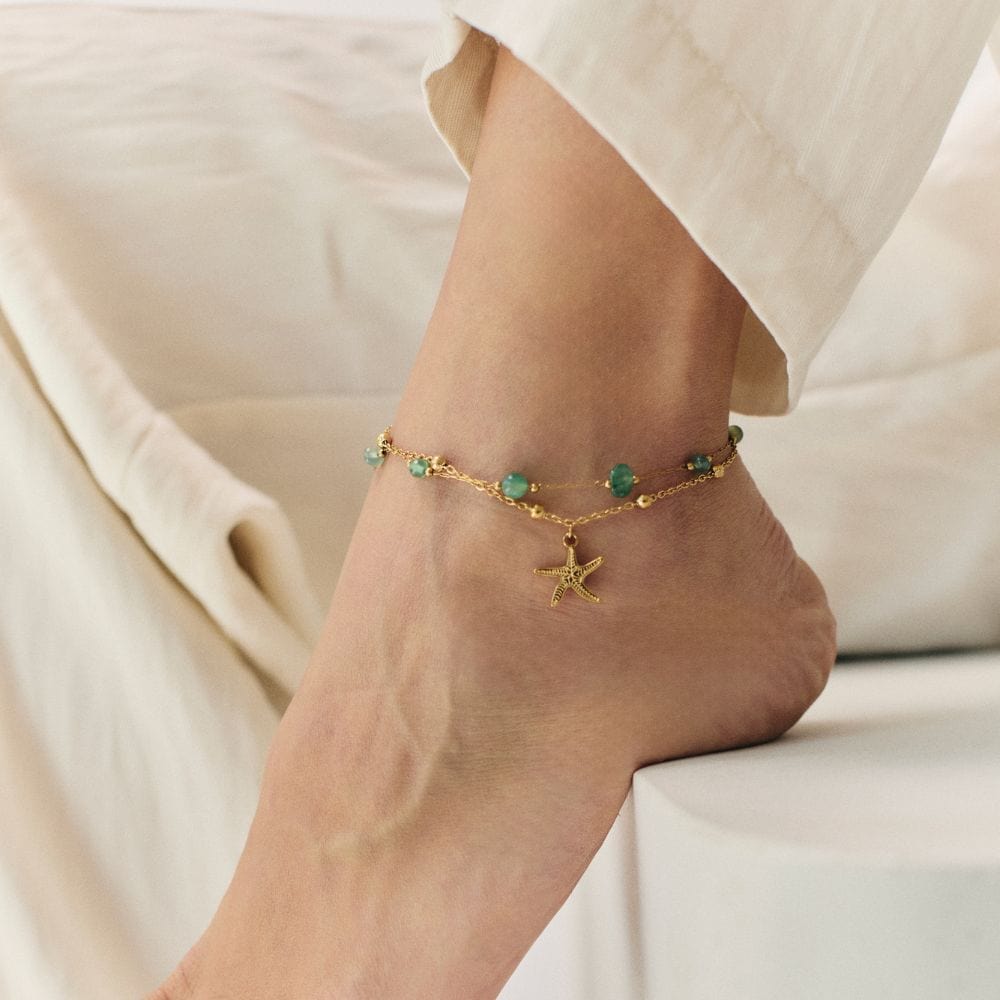 Bohomoon Stainless Steel Khloe Starfish Anklet