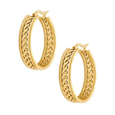 BOHOMOON Stainless Steel Kiki Chain Hoop Earrings Gold