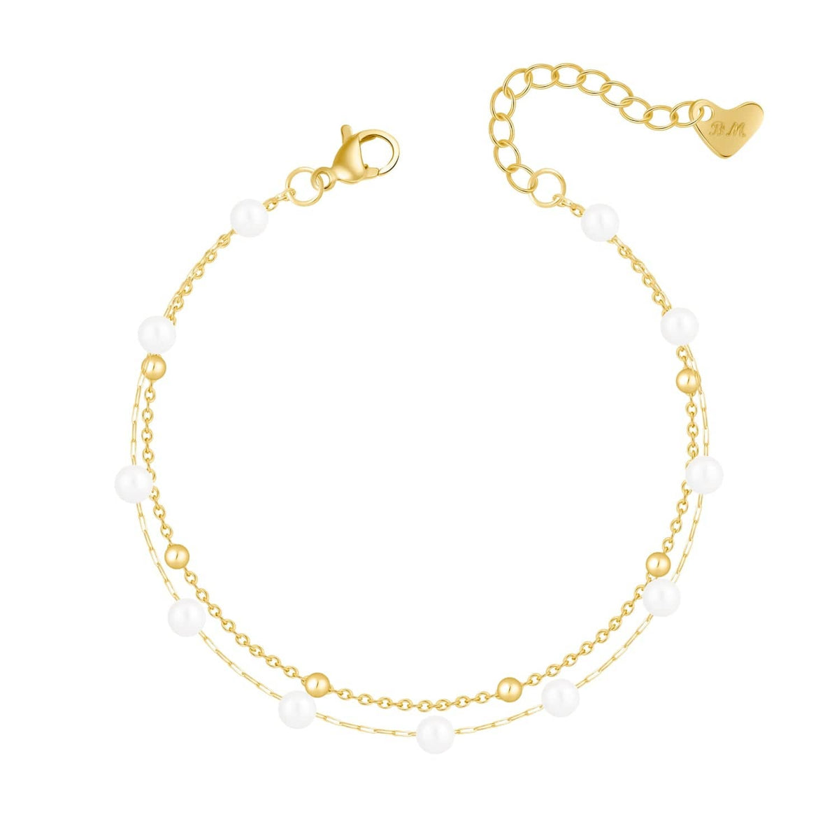 Bohomoon Stainless Steel Kimmie Pearl Bracelet