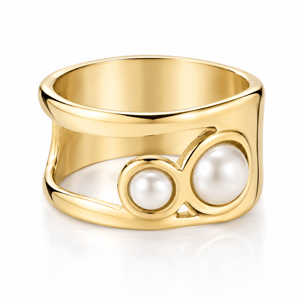 Bohomoon Stainless Steel Kinsley Pearl Ring