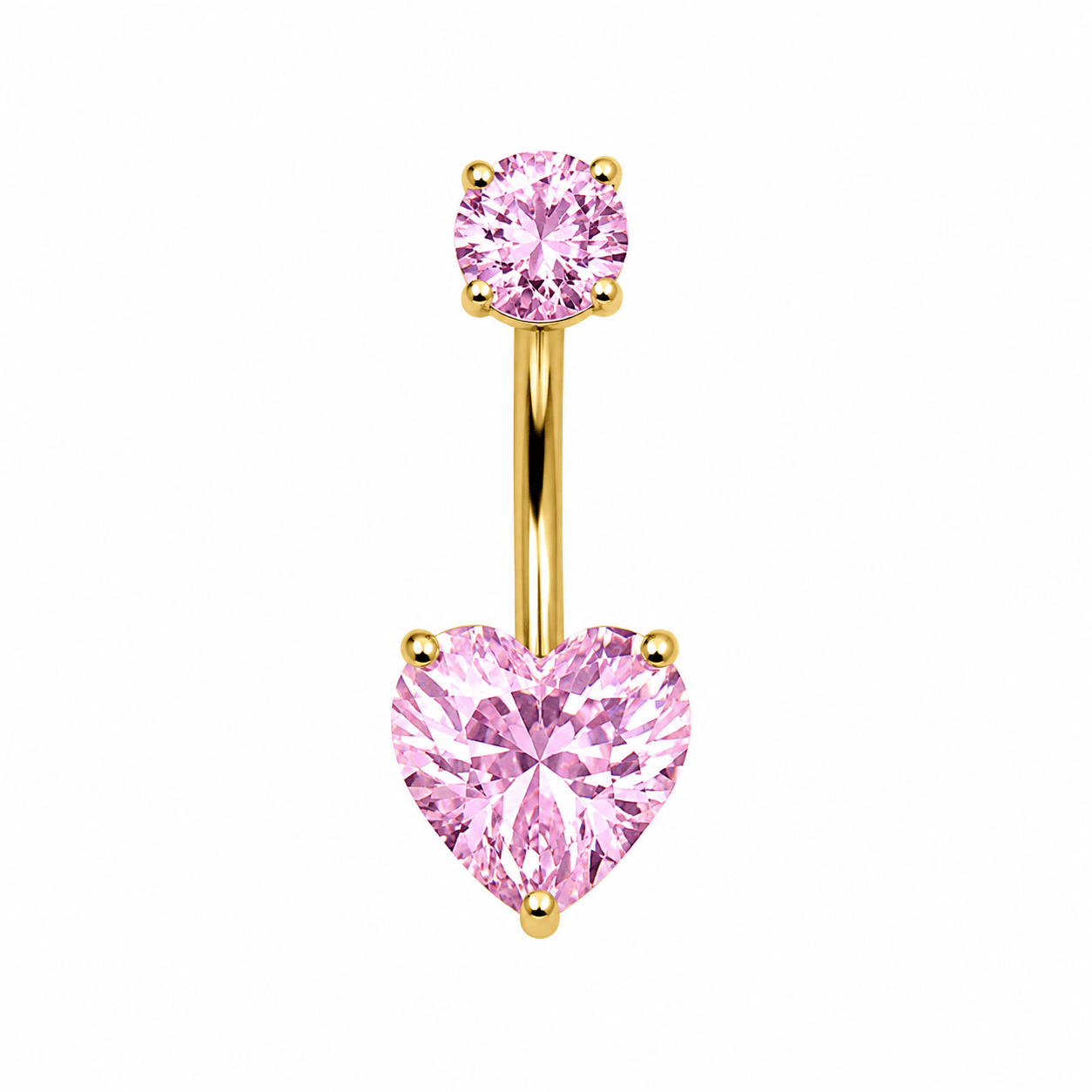 Bohomoon Stainless Steel Kyoto Heart Belly Bar
