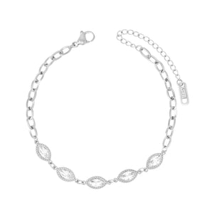 BohoMoon Stainless Steel Larissa Bracelet Silver