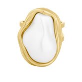 Bohomoon Stainless Steel Laurel Pearl Ring
