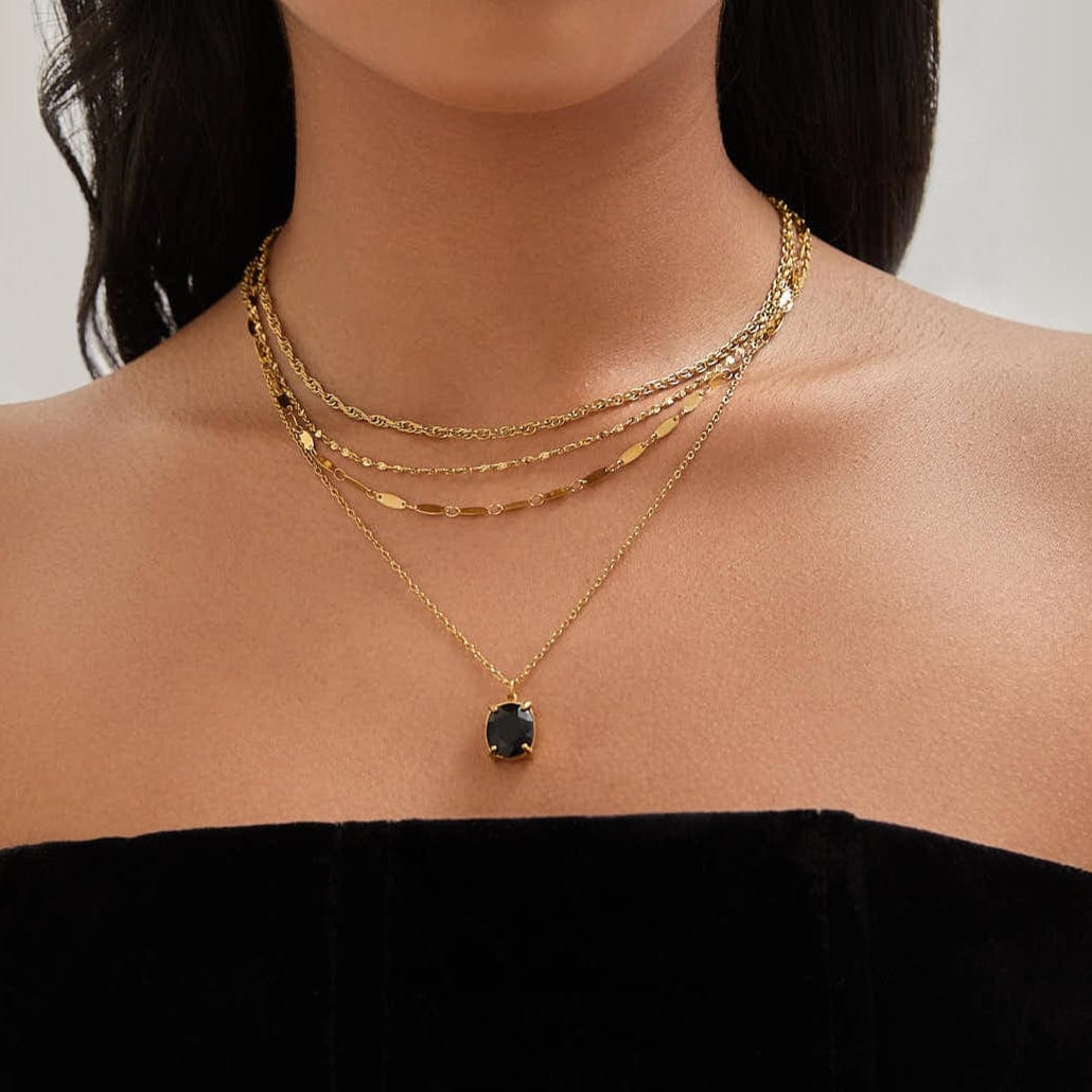 Bohomoon Stainless Steel Lennon Layered Necklace