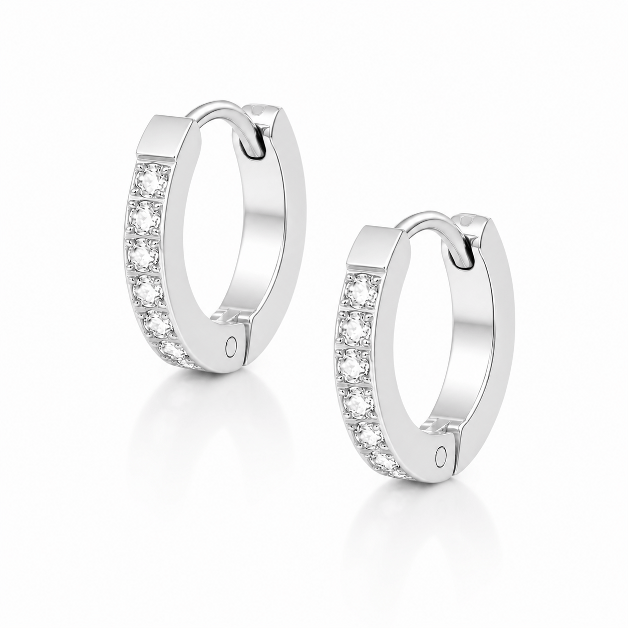 Bohomoon Stainless Steel Lexi Huggie Hoop Earrings