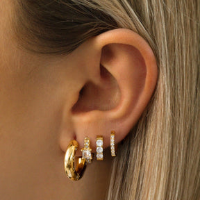 Bohomoon Stainless Steel Lexi Huggie Hoop Earrings