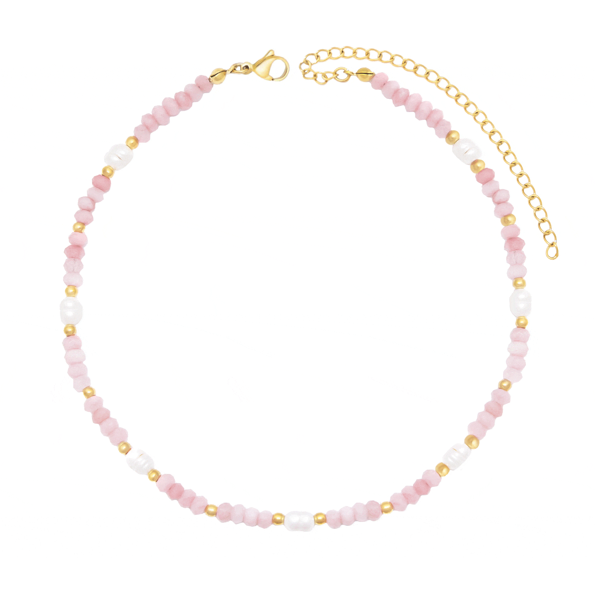 Bohomoon Stainless Steel Lila Pearl Choker