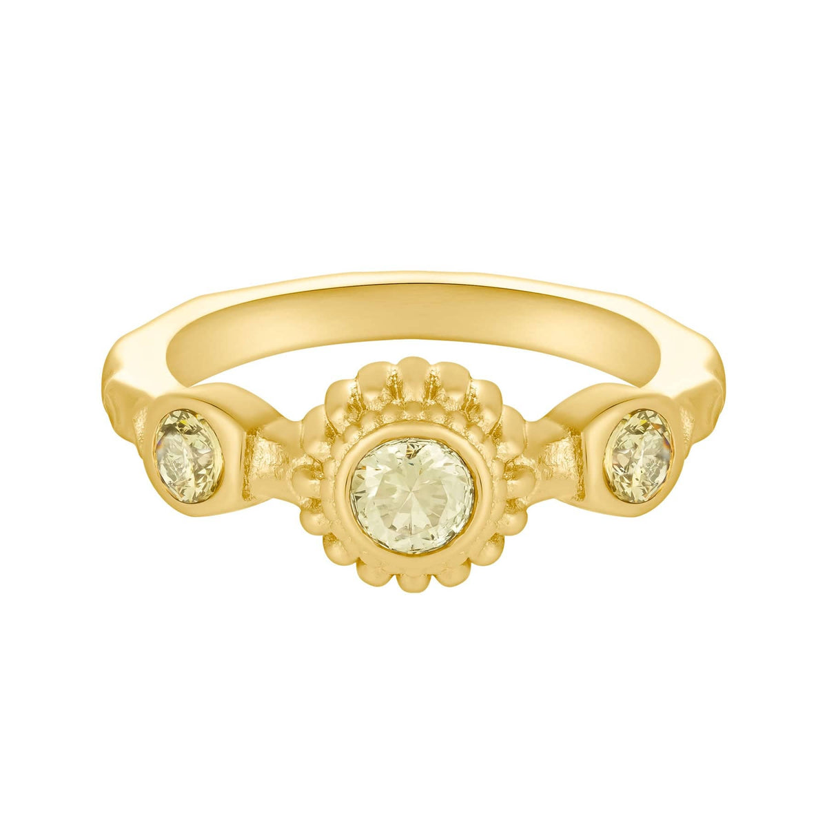 Bohomoon Stainless Steel Lime Ring