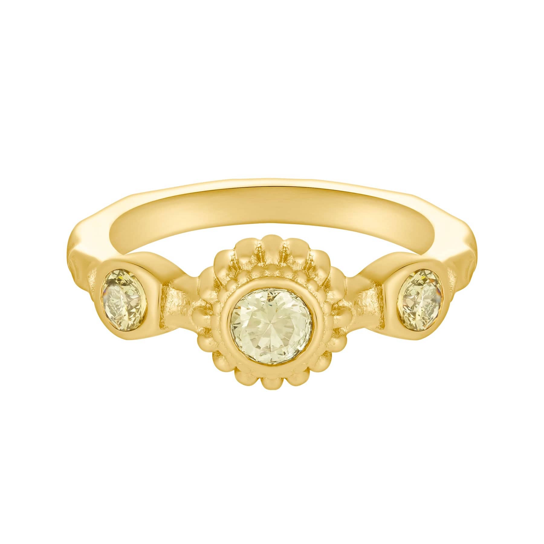 Bohomoon Stainless Steel Lime Ring