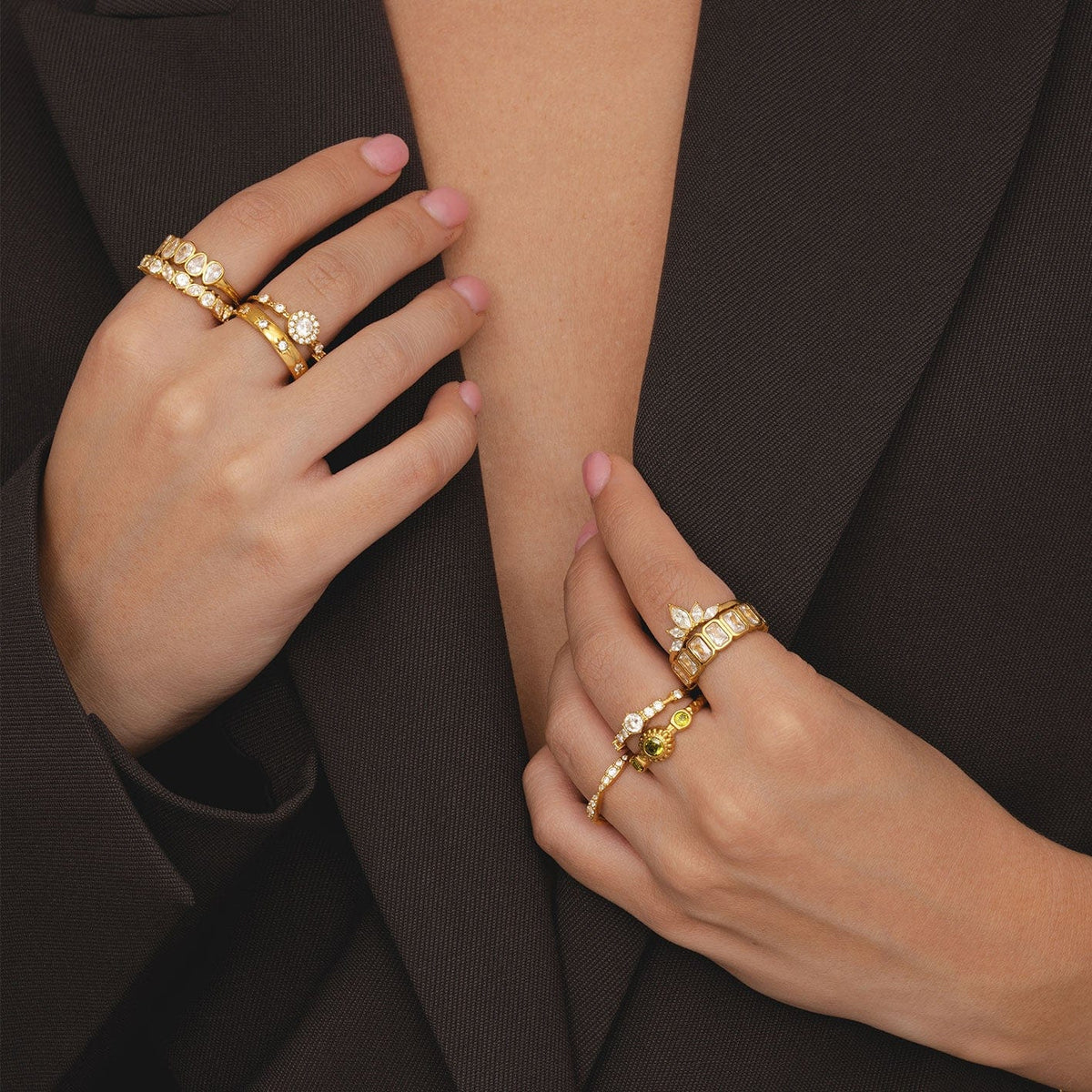 Bohomoon Stainless Steel Lime Ring