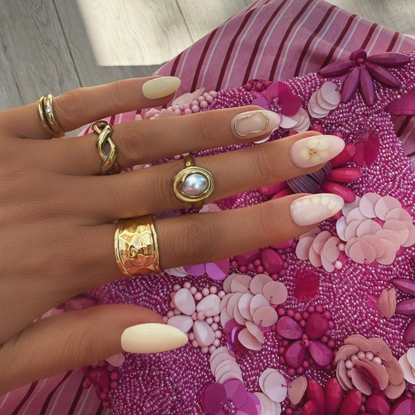 Bohomoon Stainless Steel Linked Ring