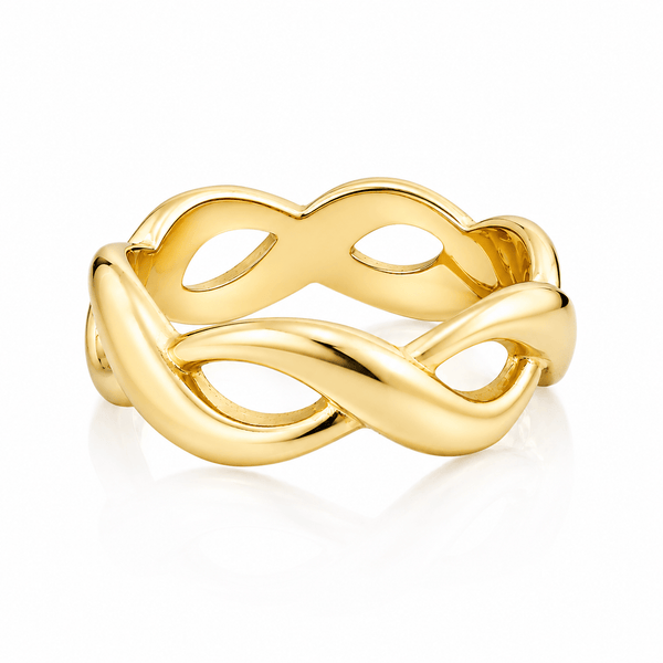 Bohomoon Stainless Steel Linked Ring