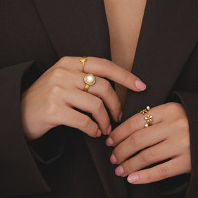 Bohomoon Stainless Steel Lisbon Sun Ring