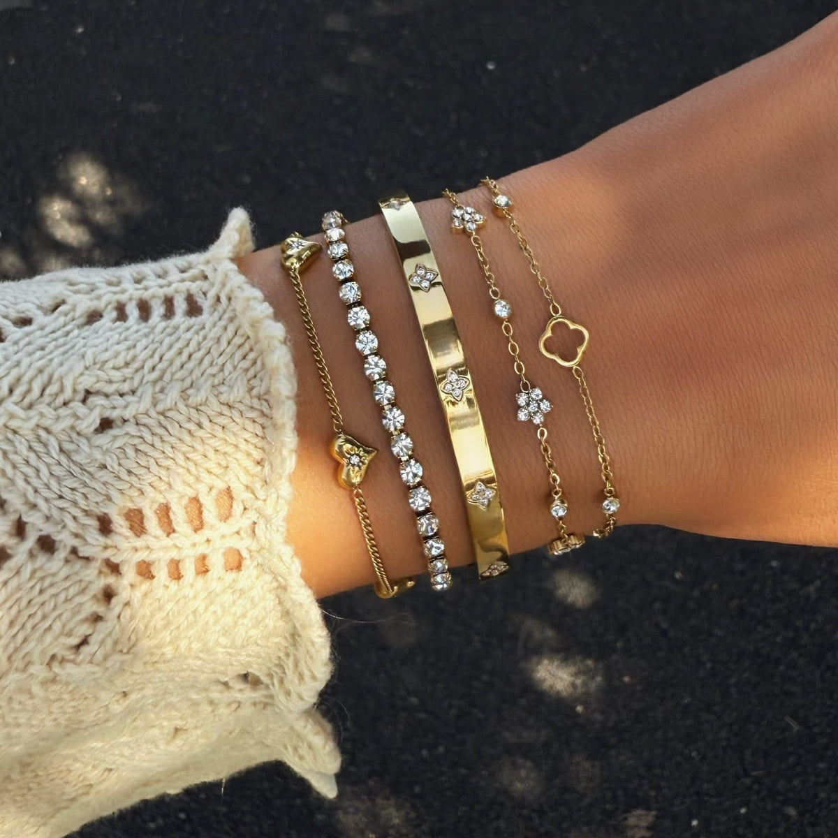 Bohomoon Stainless Steel Louise Tennis Bracelet