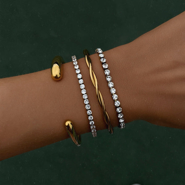 Bohomoon Stainless Steel Louise Tennis Bracelet