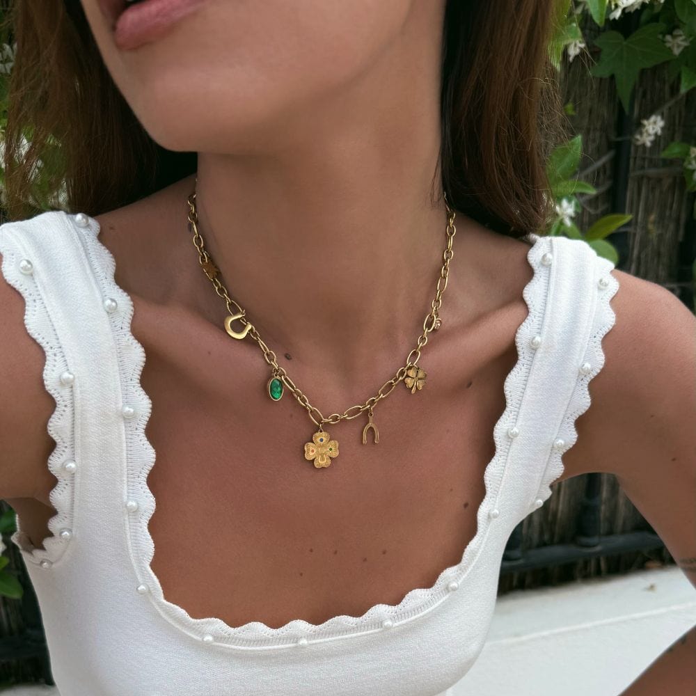 Bohomoon Stainless Steel Lucky Girl Syndrome Necklace
