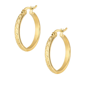 BohoMoon Stainless Steel Lulu Hoop Earrings Gold