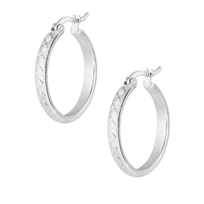 BohoMoon Stainless Steel Lulu Hoop Earrings Silver