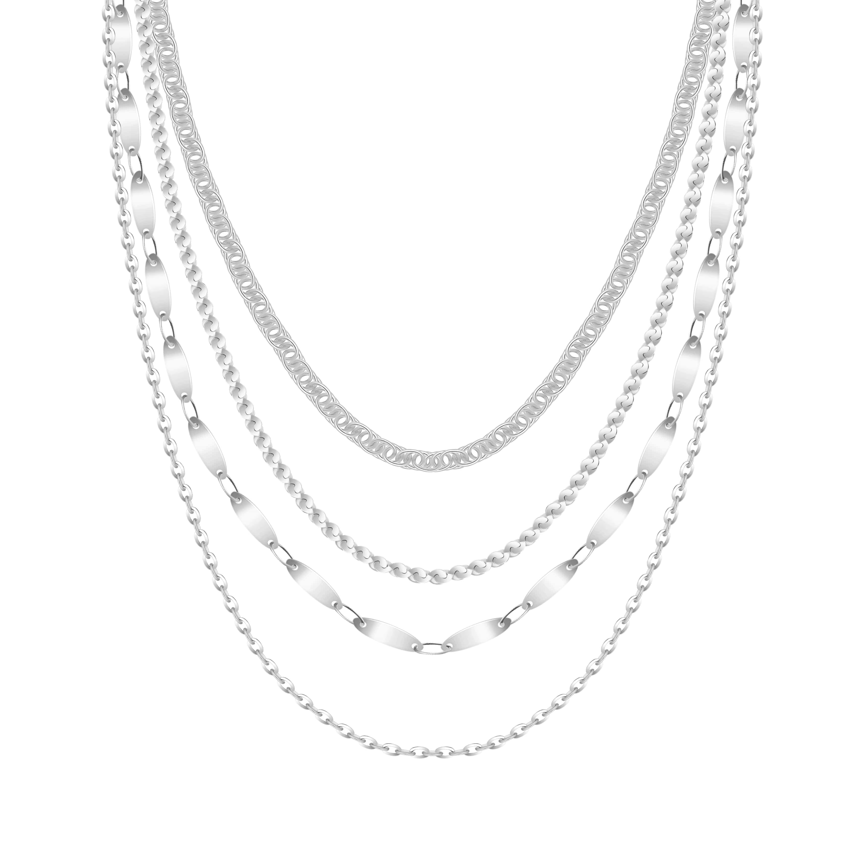 Bohomoon Stainless Steel Luva Layered Necklace