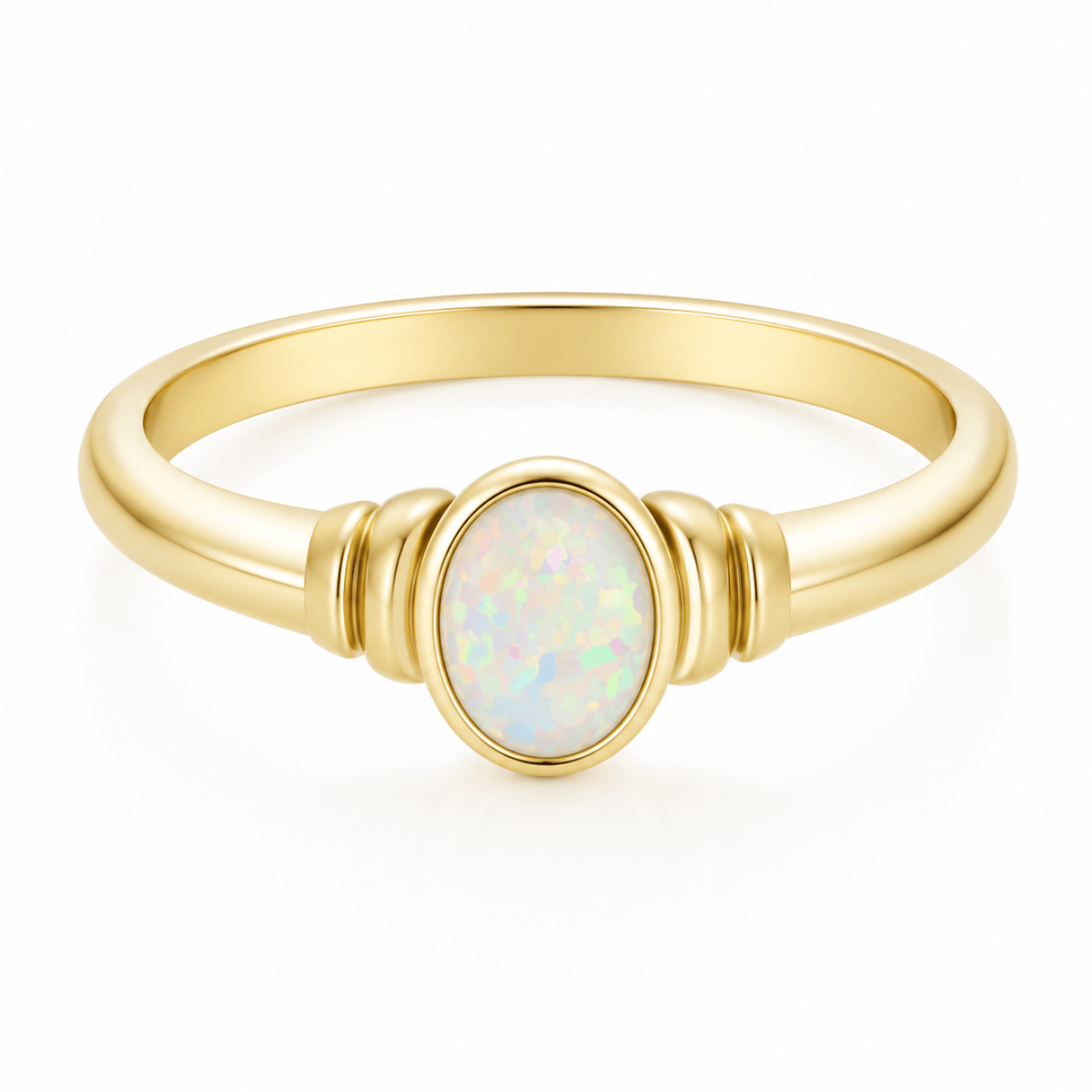 Bohomoon Stainless Steel Mabel Opal Ring