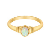 BohoMoon Stainless Steel Mabel Opal Ring Gold / US 6 / UK L / EUR 51 (small)