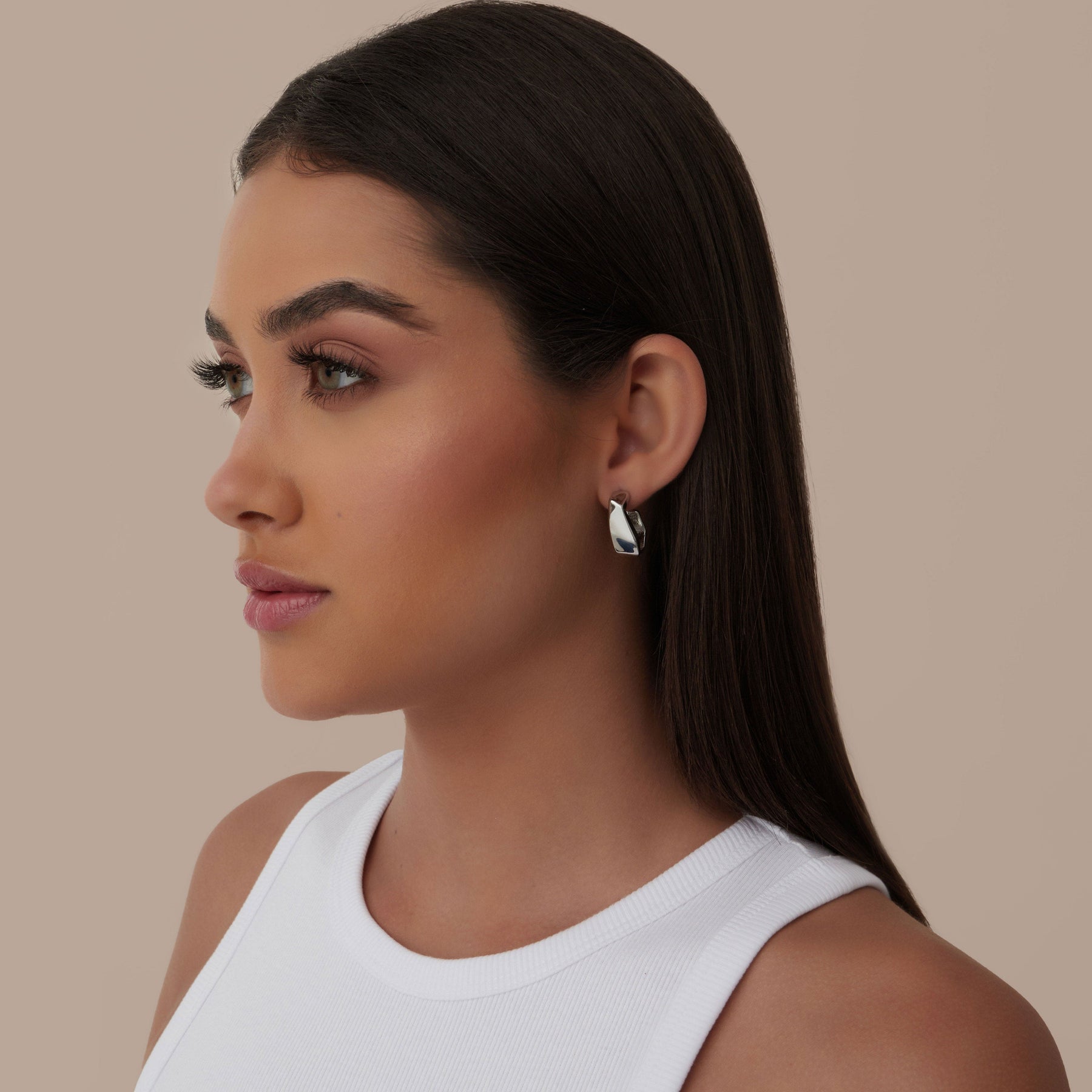 Bohomoon Stainless Steel Maeve Hoop Earrings