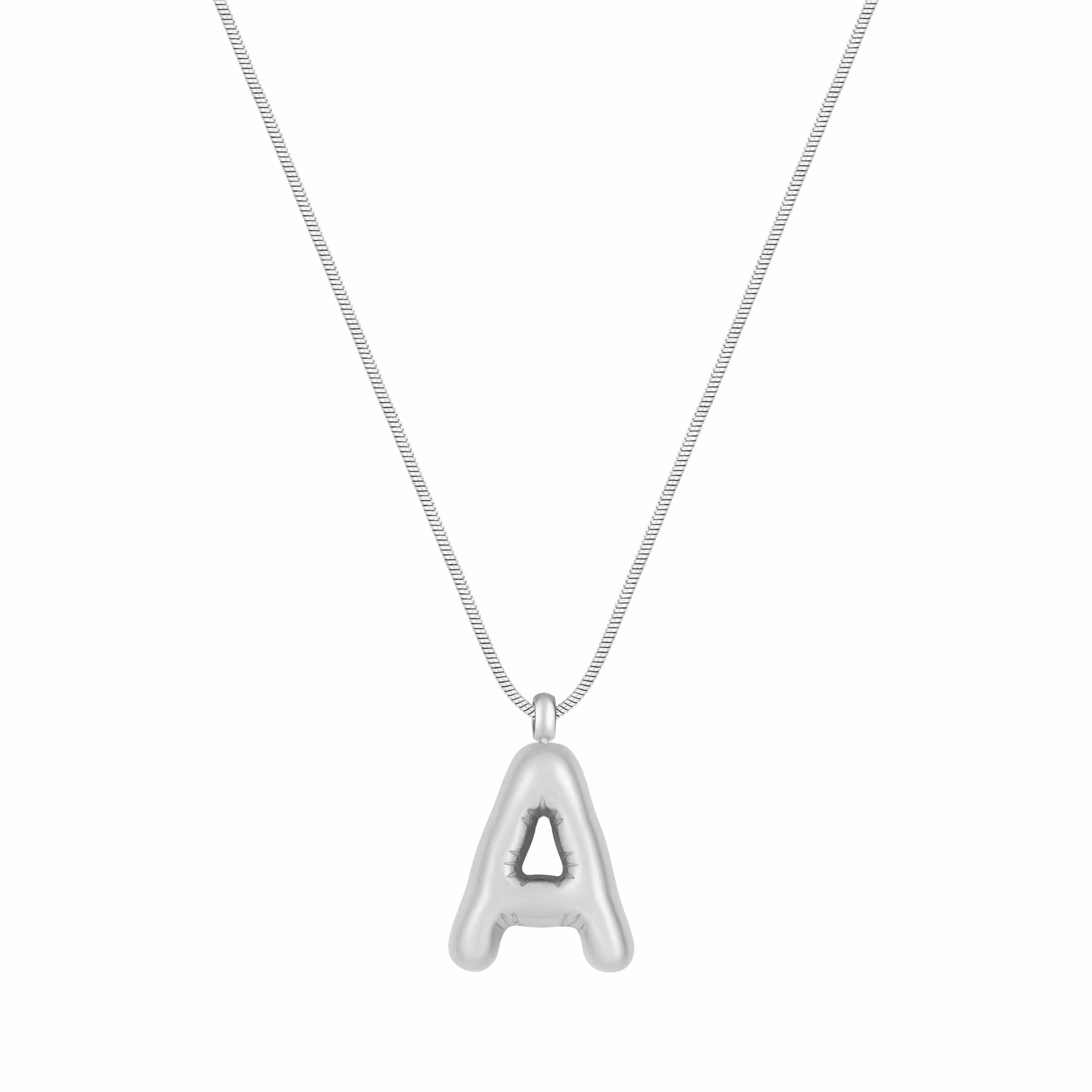 Bohomoon Stainless Steel Maple Initial Necklace