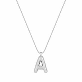 Bohomoon Stainless Steel Maple Initial Necklace