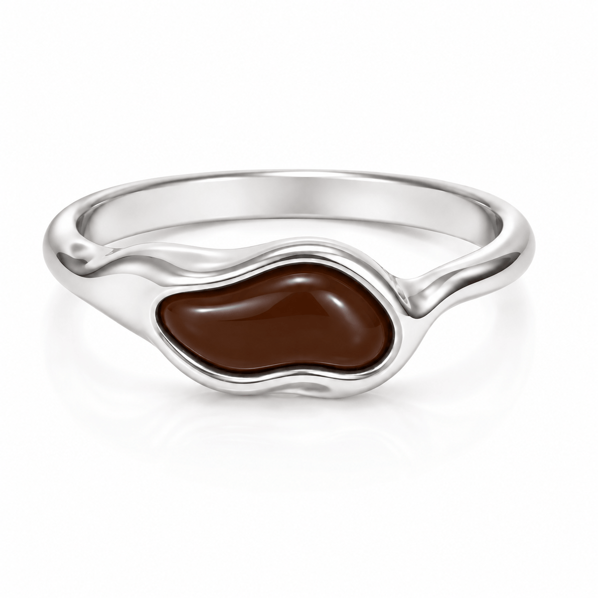 Bohomoon Stainless Steel Maple Ring
