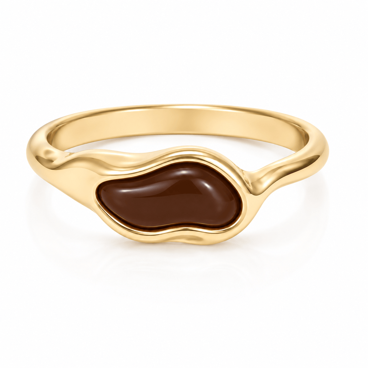Bohomoon Stainless Steel Maple Ring