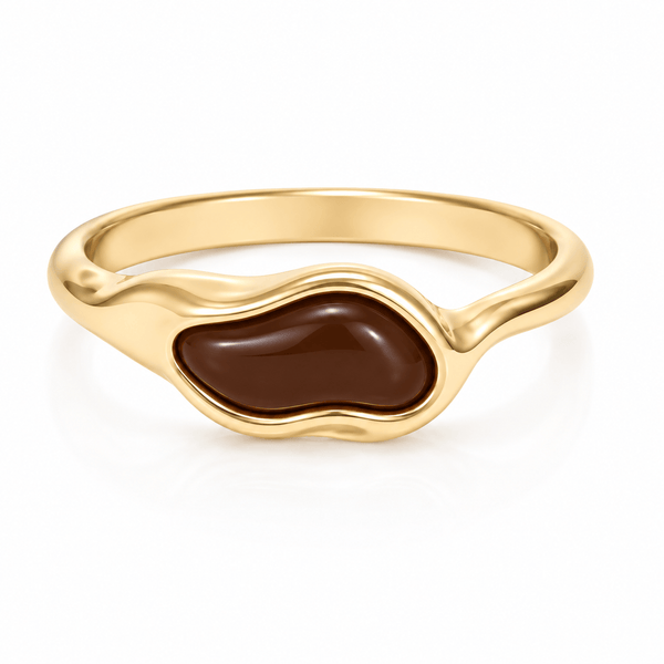 Bohomoon Stainless Steel Maple Ring