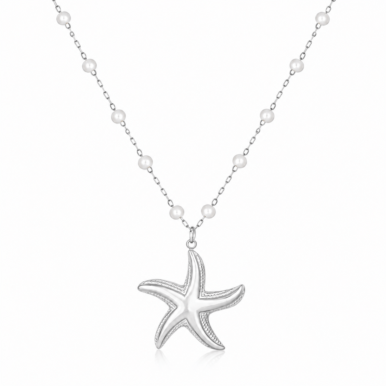 Bohomoon Stainless Steel Maribel Starfish Pearl Necklace