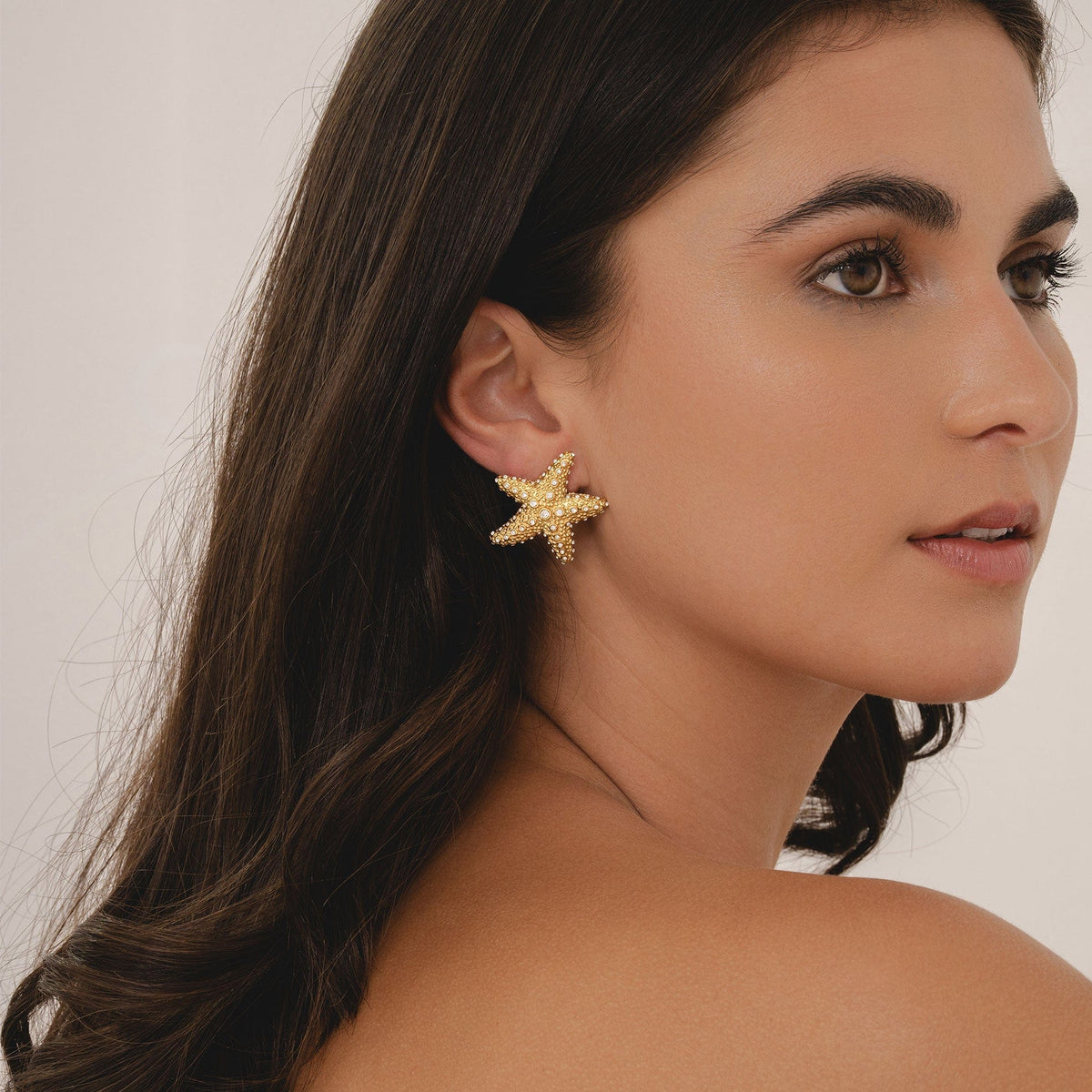 Bohomoon Stainless Steel Marine Starfish Stud Earrings