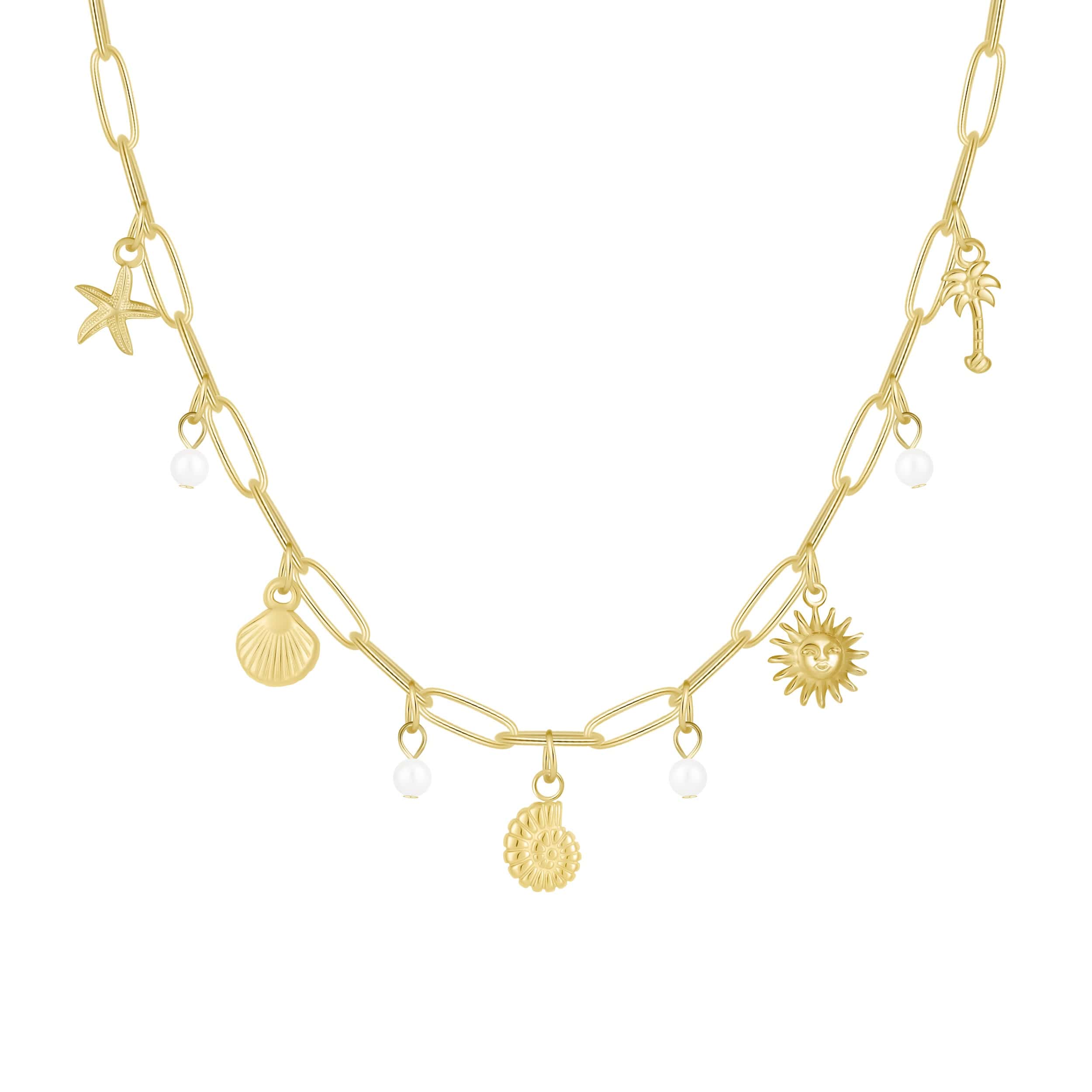 Bohomoon Stainless Steel Marrakesh Charm Necklace