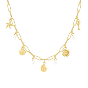 Bohomoon Stainless Steel Marrakesh Charm Necklace